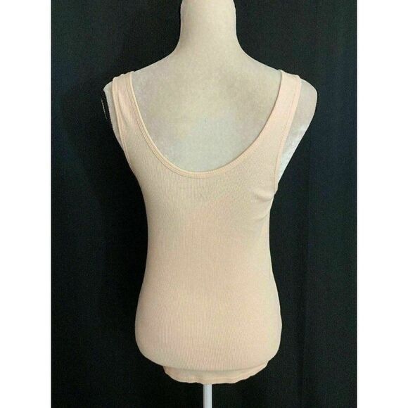 Club Monaco Pale Pink Ribbed jersey tank top - Picture 4 of 6